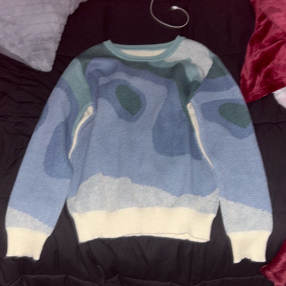 shein color block sweater
